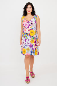 Lanai Sleeveless Midi Dress, Francisco, Bamboo