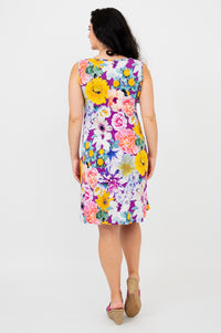 Lanai Sleeveless Midi Dress, Francisco, Bamboo