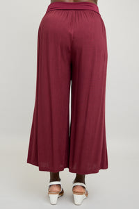 Landon Capri, Burgundy, Linen Bamboo