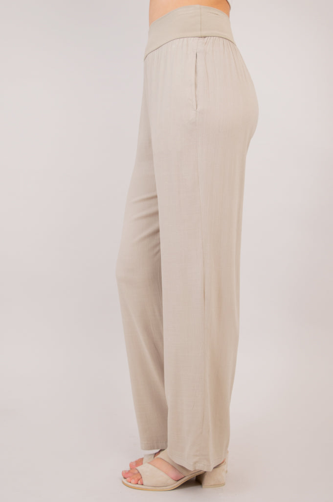 Landon Pant Sand Linen Bamboo LTD CAD Retail Blue Sky Clothing Co