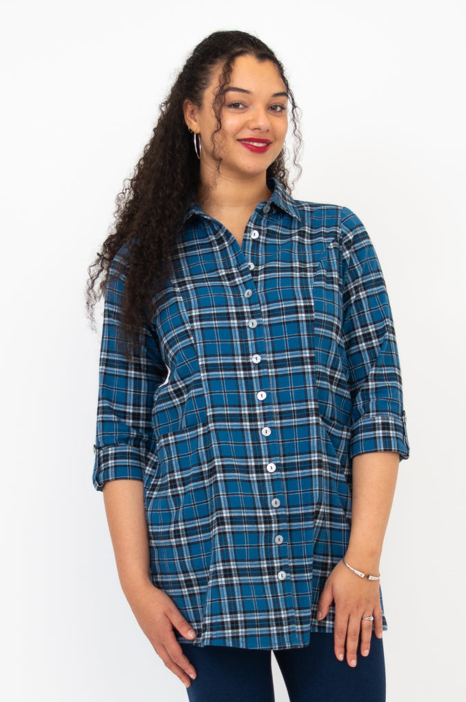 Larissa Tunic, Maya Plaid, Cotton