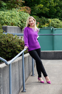 Davis Sweater, Purple