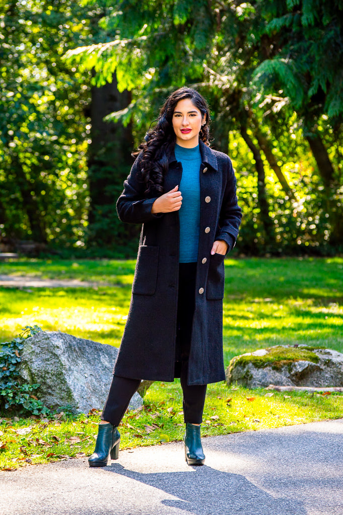 美品　epine volume wool tailored coat epine volume wool tailored coatヴィンテージ 通販