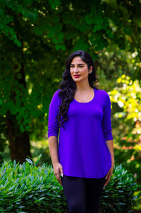 Tessa Long Sleeve, Violet, Bamboo - Final Sale