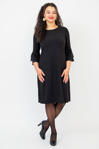 Lucia Dress, Black, Bamboo