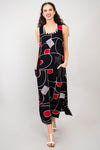 Maddie Dress, Disco, Batik Art
