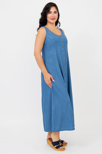 Madison Dress, Tencel Denim