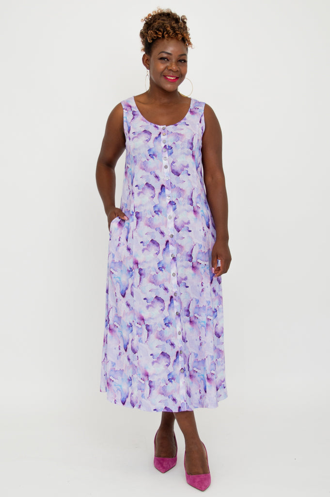 Madison Dress, Grace, Linen Bamboo