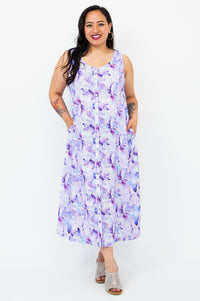 Madison Dress, Grace, Linen Bamboo