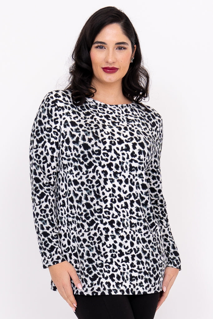 Margie Top, BW Leopard, Bamboo