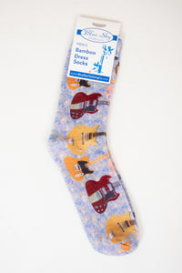 Men's Bamboo Dress Socks, Assorted Prints