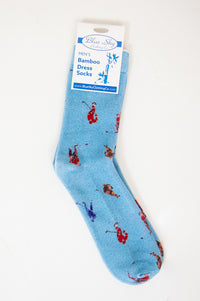 Men's Bamboo Dress Socks, Assorted Prints