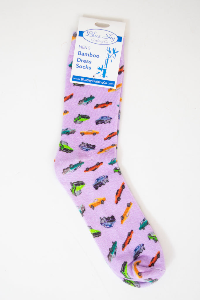 Men's Bamboo Dress Socks, Assorted Prints