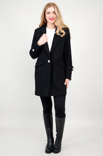 Milan Coat, Black, Wool