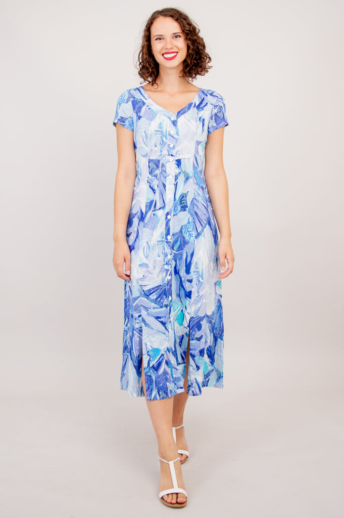 Morgan Dress, Blue Room, Linen Bamboo