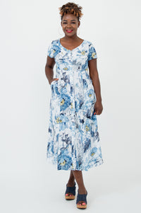 Morgan Dress, Muse, Linen Bamboo