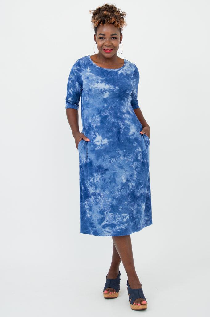 Olivia Dress, Tie Dye, Bamboo – LTD CAD Retail Blue Sky Clothing Co