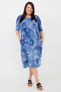 Olivia Dress, Tie Dye, Bamboo