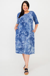 Olivia Dress, Tie Dye, Bamboo