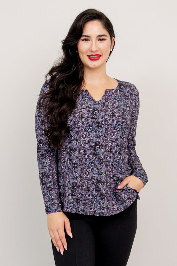 Peggy Top, Blue Space - Final Sale