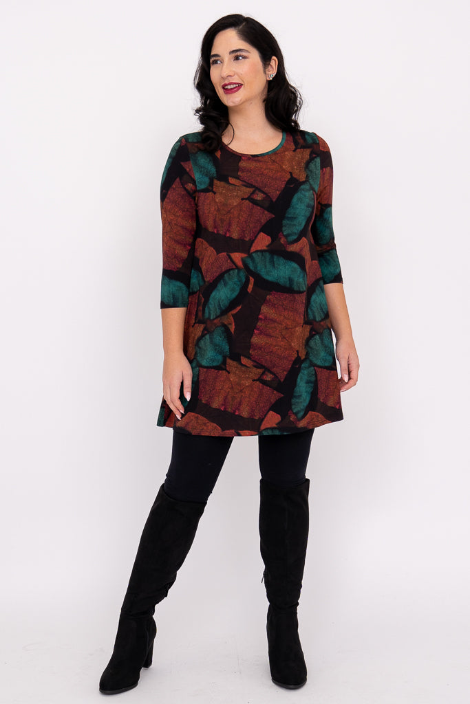 Perfect Tunic, Copper Abstract, Bamboo