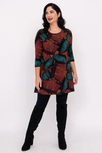 Perfect Tunic, Copper Abstract, Bamboo