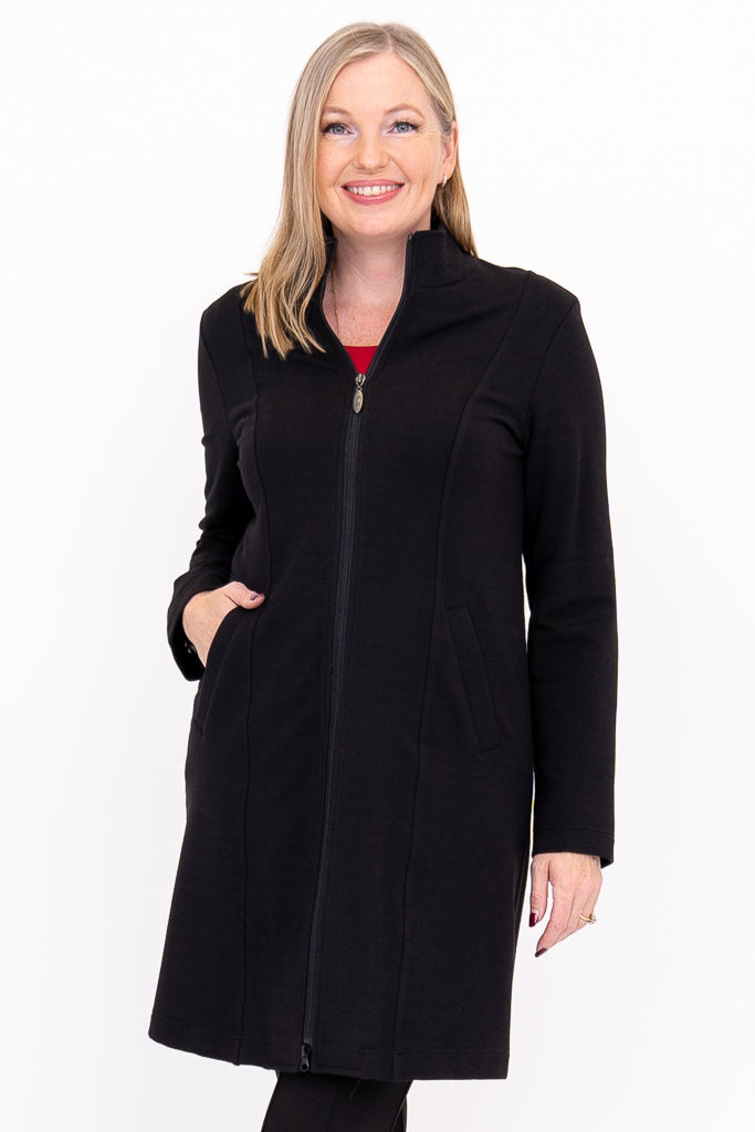 Tracy Coat, Black, Bamboo