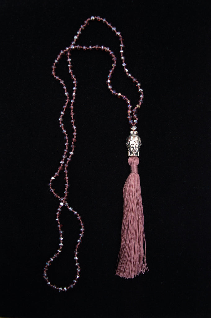 Buddha Necklace, Pink