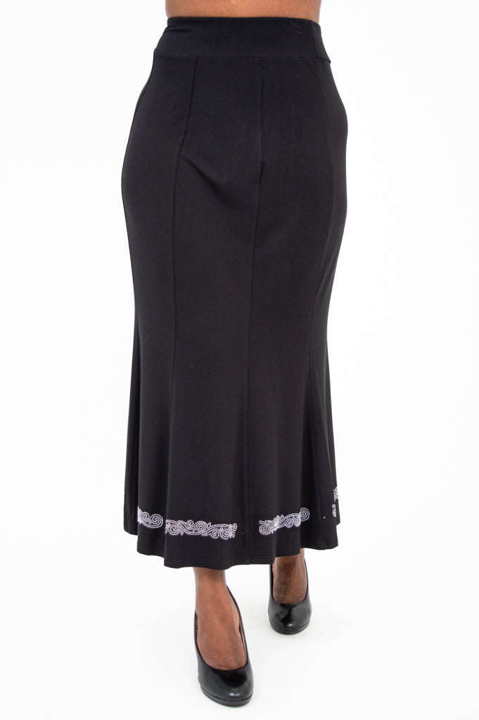 Richmond Skirt, Black Diamond, Bamboo