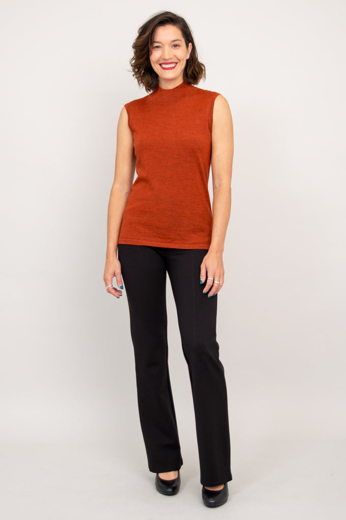 Rita Sweater, Copper, 100% Merino Wool