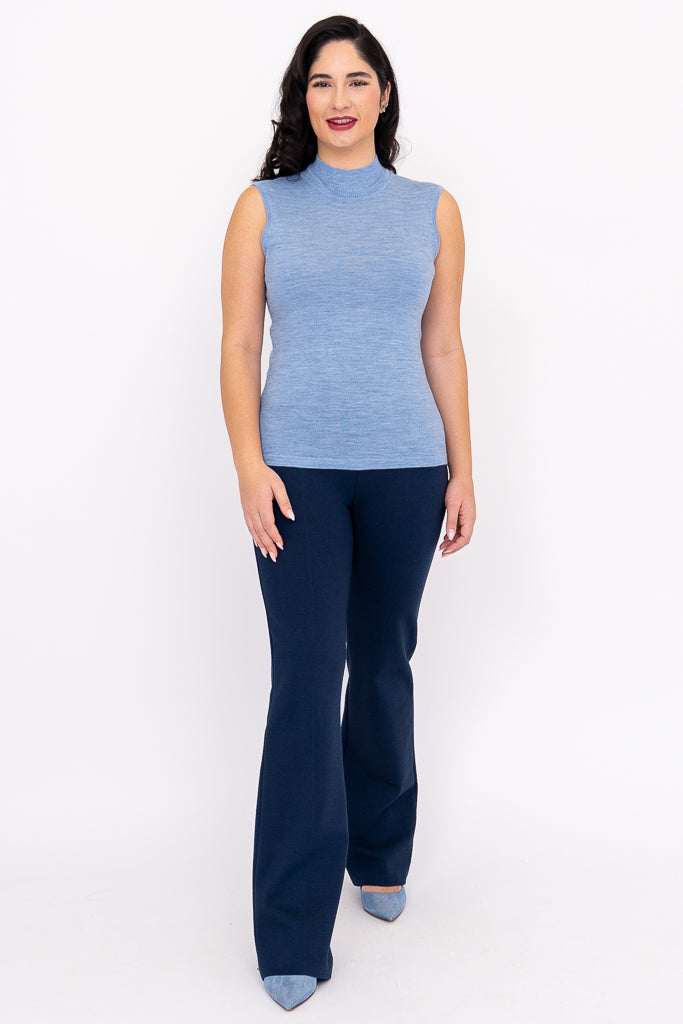 Rita Sweater, Soft Blue, Merino Wool