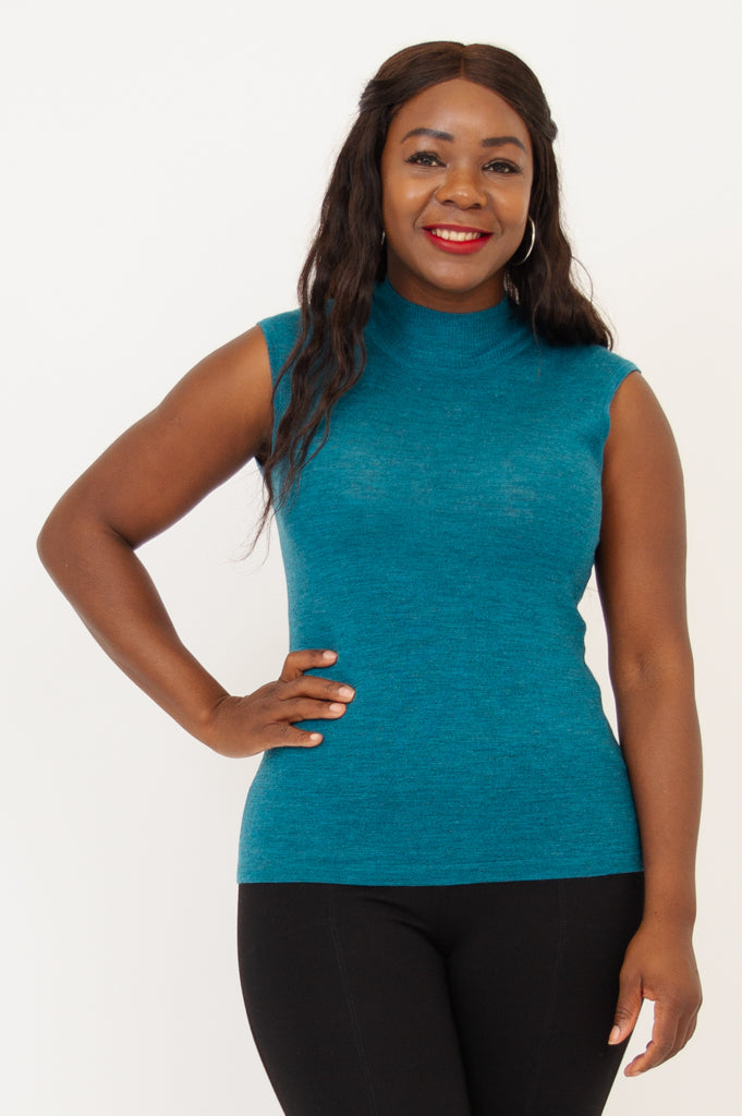 Rita Sweater, Forest, Merino Wool