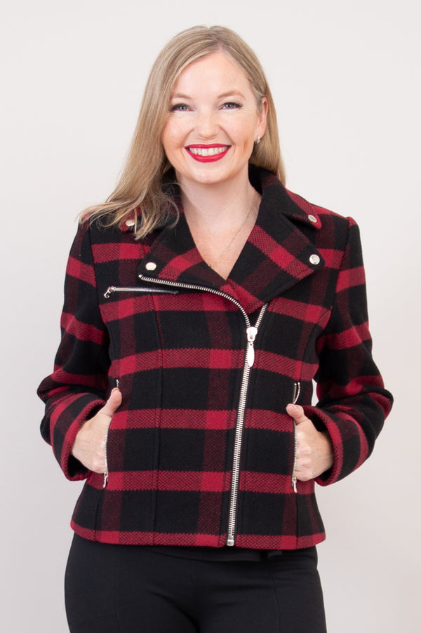 Ronnie Jacket, Buffalo Plaid, Boiled Wool - Final Sale