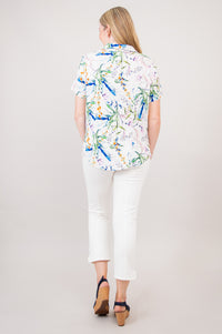 Samantha Top, Maribel, Linen Bamboo