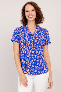 Samantha Top, Rushelle, Linen Bamboo