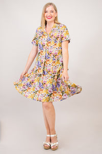 Sara Dress, Elodie, Linen Bamboo