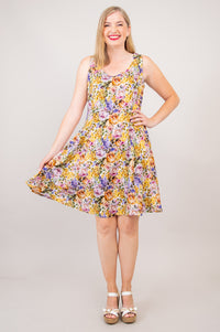 Sara Dress, Elodie, Linen Bamboo