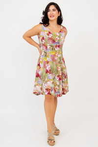 Sara Dress, Norwich, Linen Bamboo