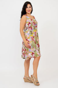 Sara Dress, Norwich, Linen Bamboo