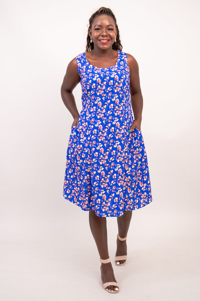 Sara Dress, Rushelle, Woven Bamboo