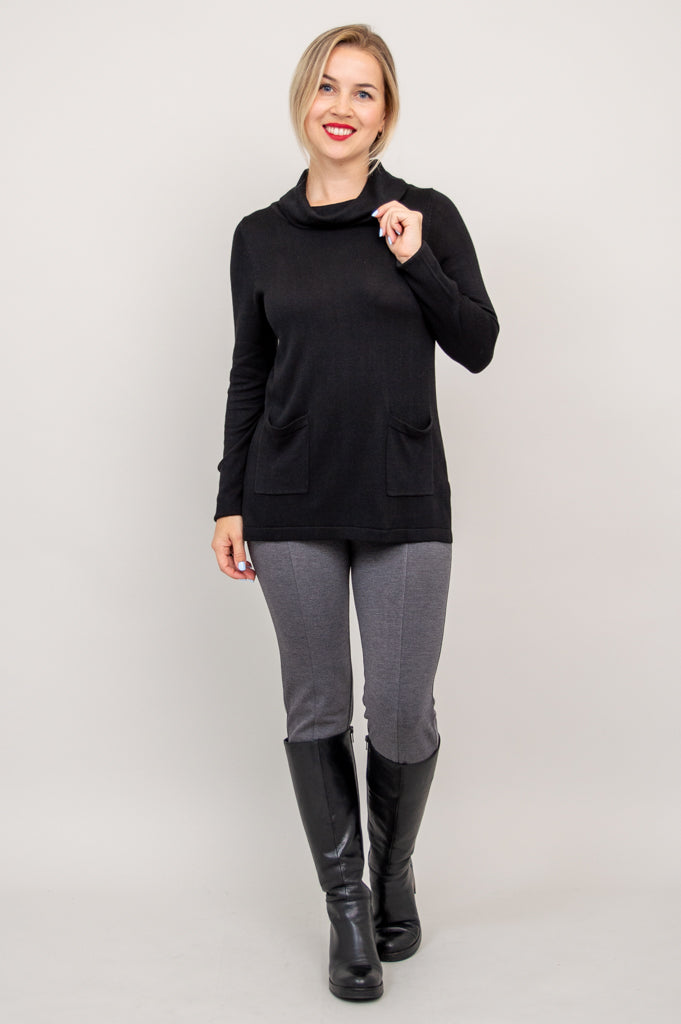 Scooby Sweater, Black, Bamboo Cotton