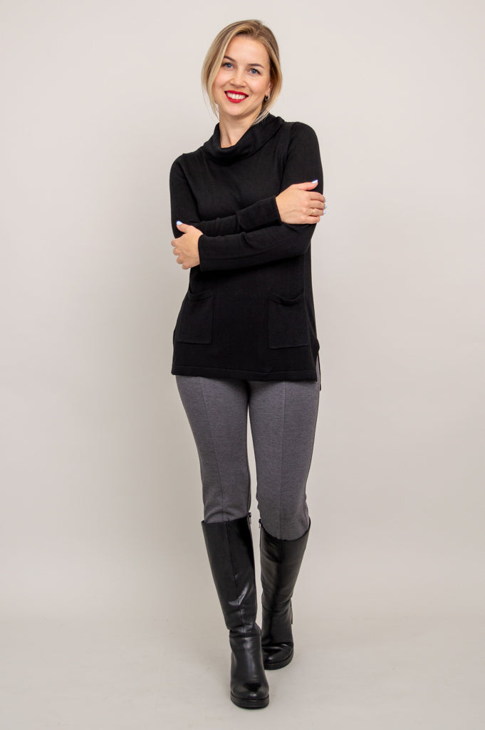 Scooby Sweater, Black, Bamboo Cotton