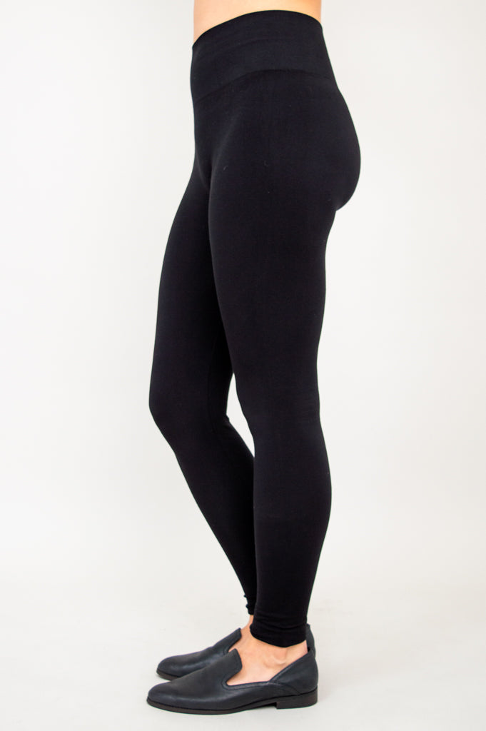 Seamless Leggings, Black, Bamboo