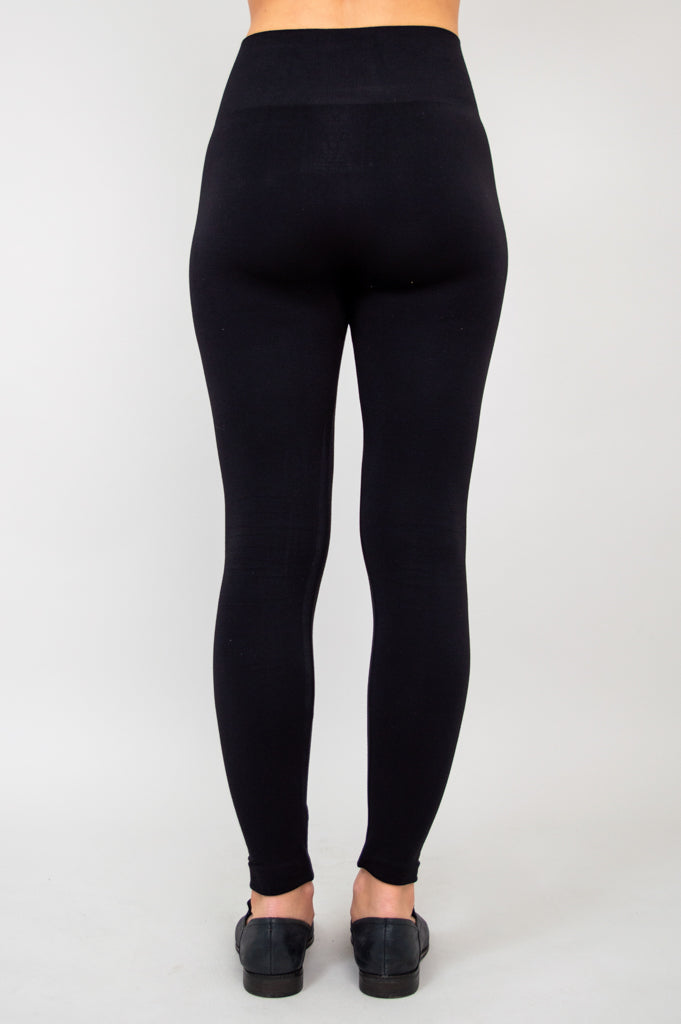 Seamless Leggings, Black, Bamboo