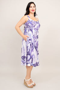 Shauna Dress, Mauve Room, Linen Bamboo