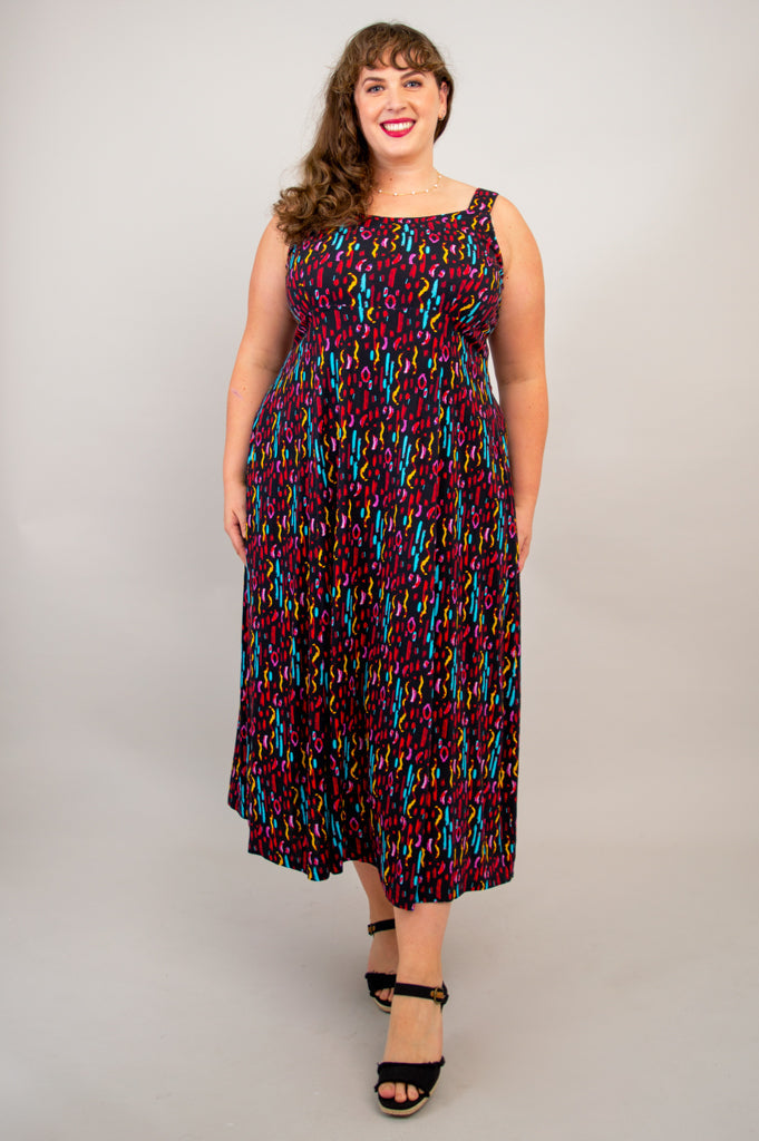 Shauna Maxi Dress, Conga, Linen Bamboo