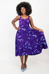 Shauna Dress, Purple Dragonfly