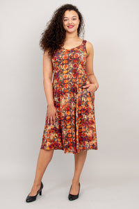 Shauna Dress, Walnut, Bamboo