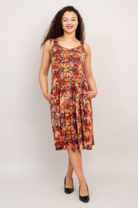 Shauna Dress, Walnut, Bamboo