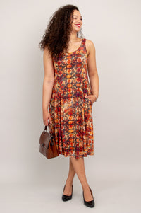 Shauna Dress, Walnut, Bamboo